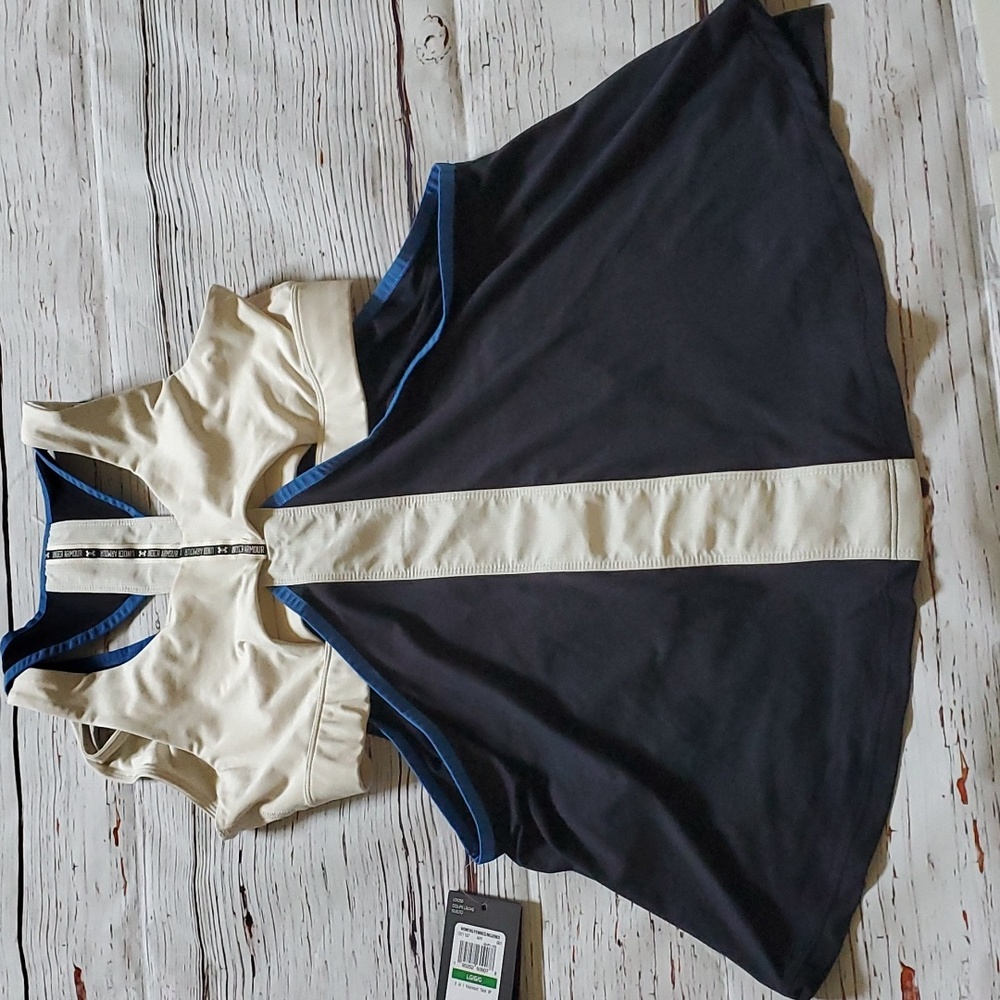 🆕️ UNDER ARMOUR 2 IN 1 KNOCKOUT TANK WITH BUILT IN SPORTS BRA - Picture 8 of 12